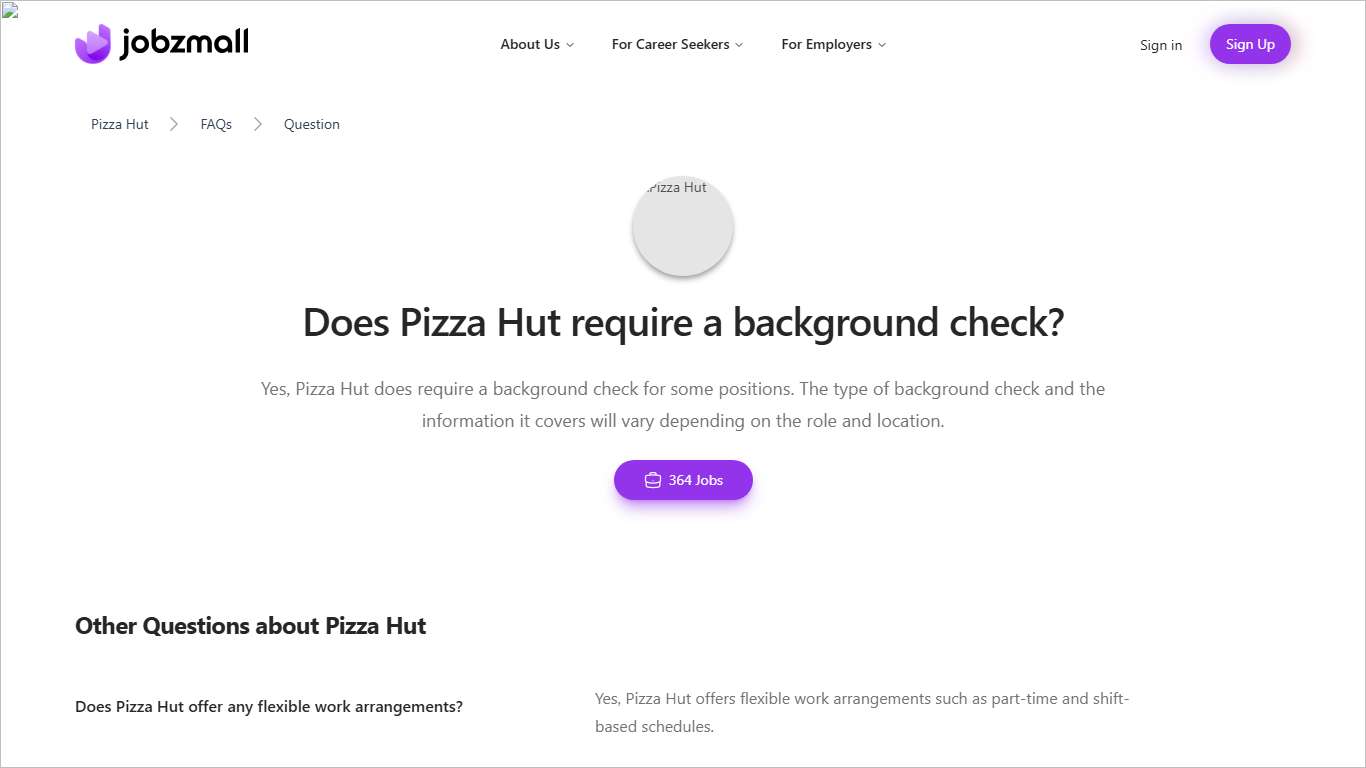 Does Pizza Hut require a background check? | Pizza Hut FAQs | JobzMall