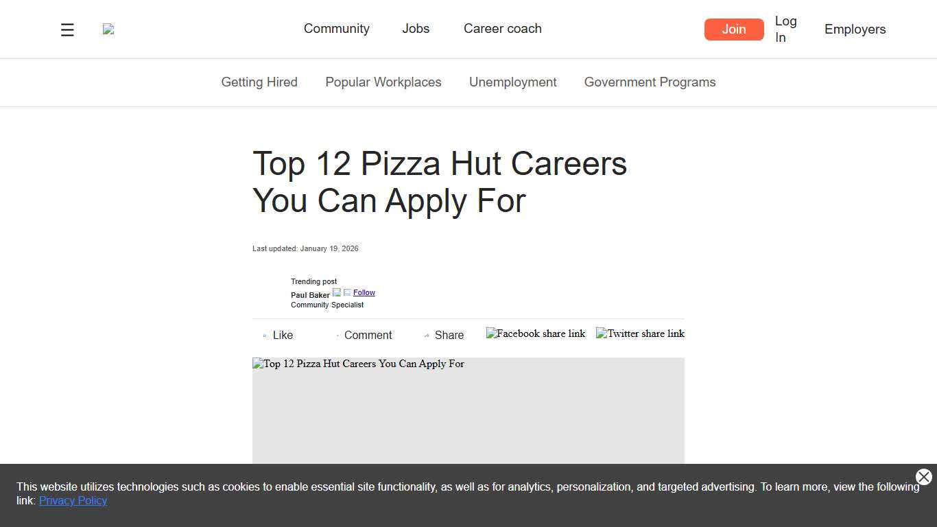 Top 12 Pizza Hut Careers You Can Apply For | Jobcase